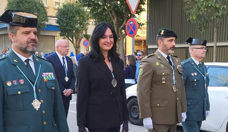 Lorena Orduna en el Barrio de la Encarnación en la Procesión del Descendimiento