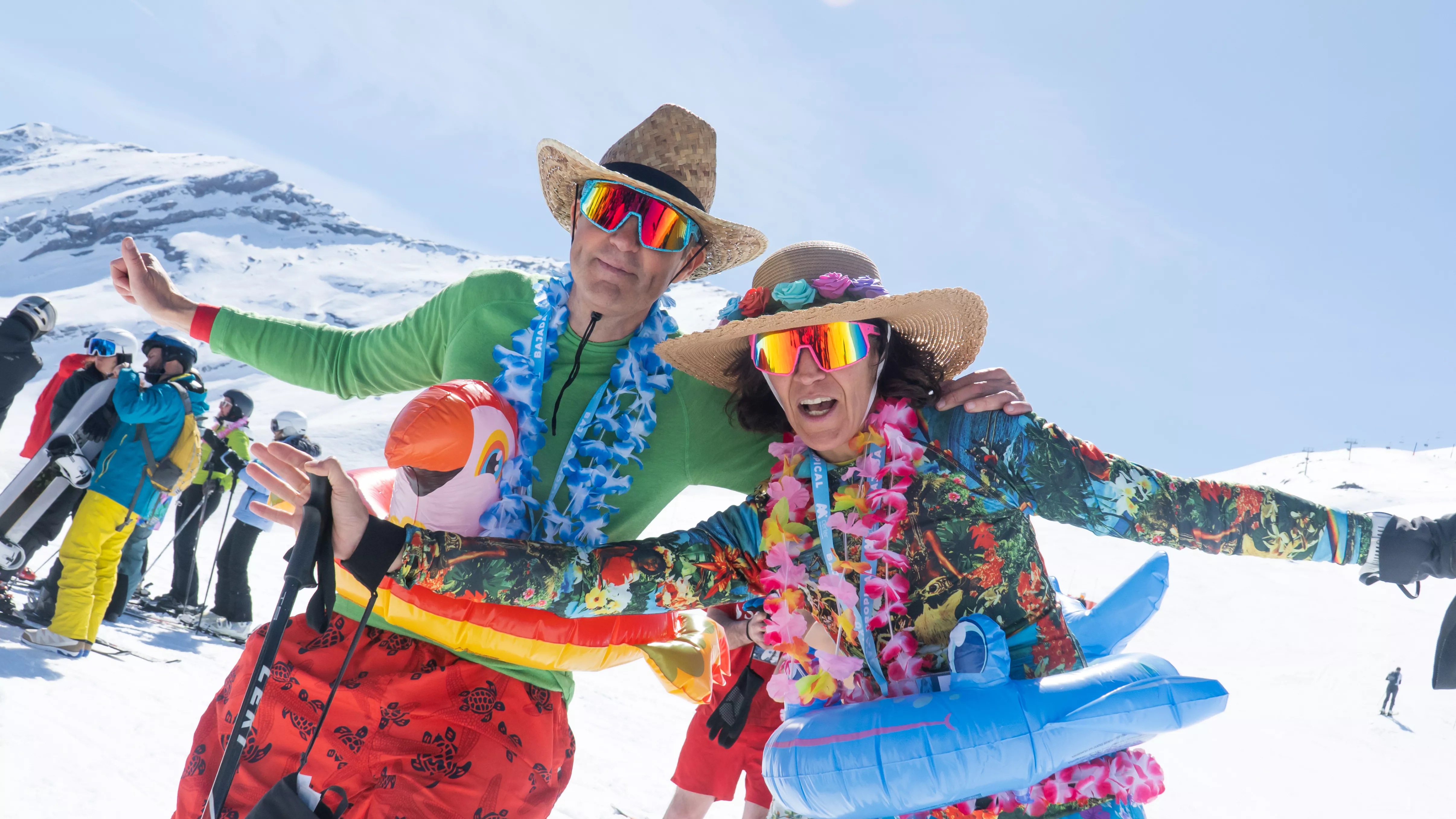 Bajada tropical en Aramón Cerler.