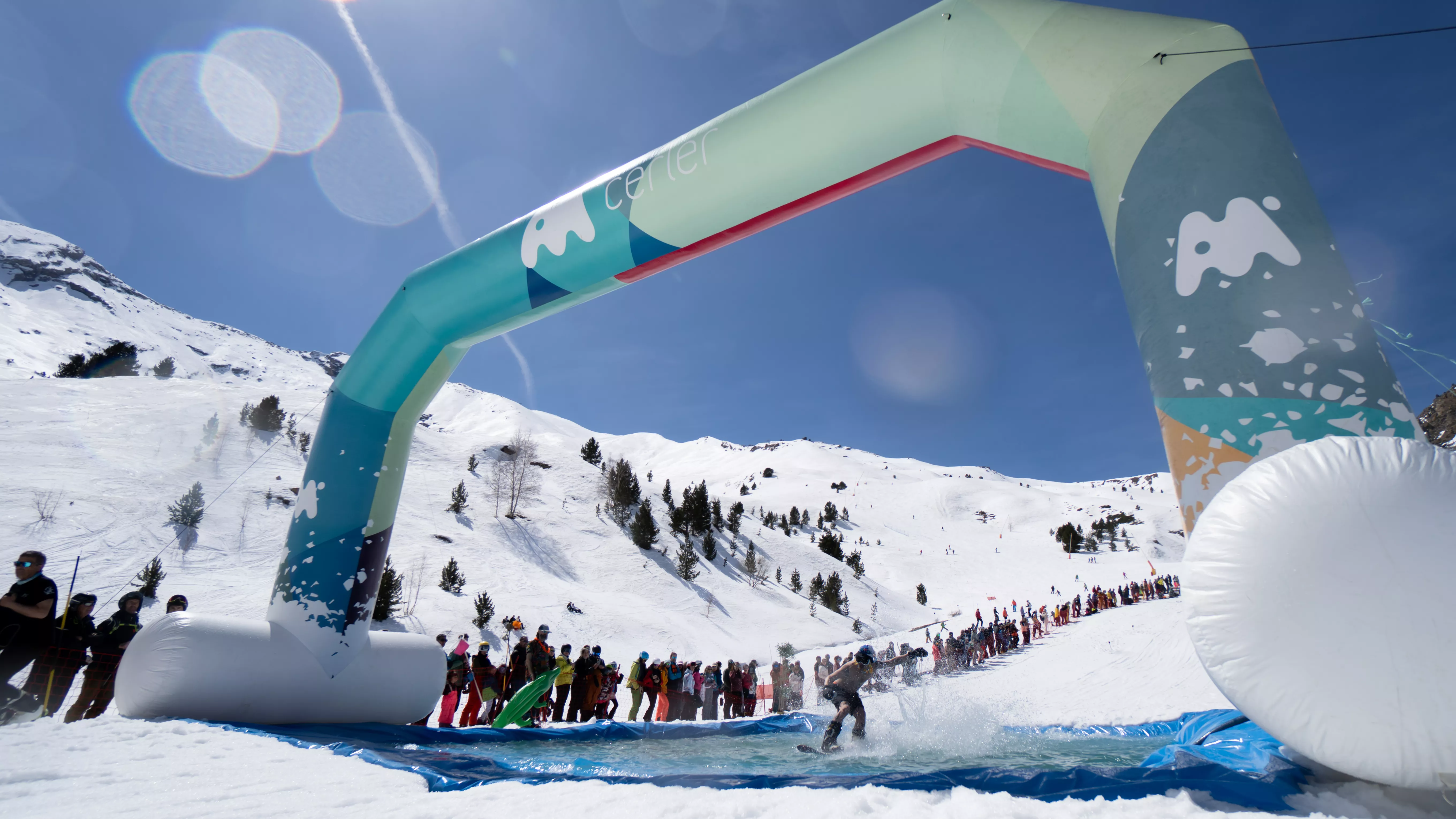 Water Slide en Aramón Cerler.