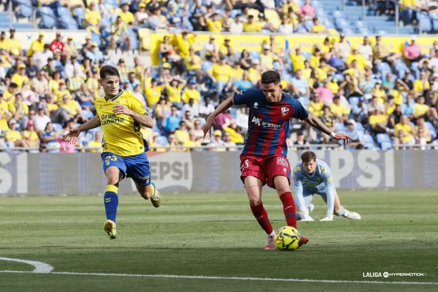 Luna marca a placer ante Las Palmas este domingo. Foto: LaLiga