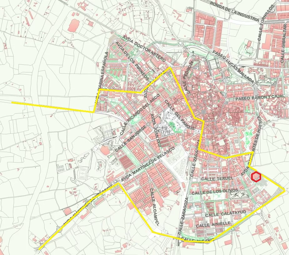 Itinerario de la Marcha Aspace..