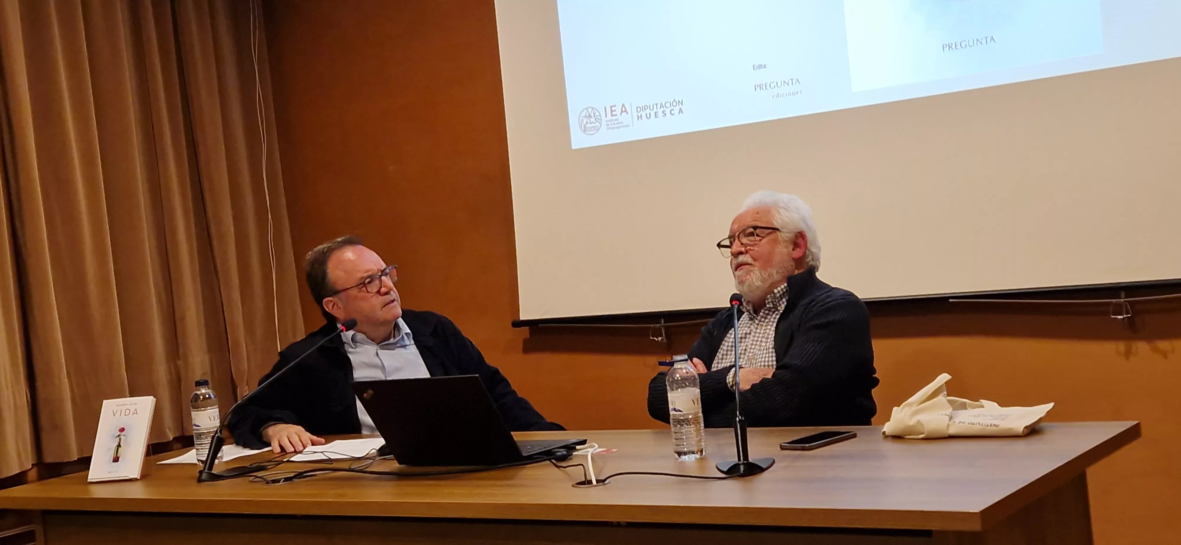 José Domingo Dueñas y Ramón Acín. Foto Myriam Martínez