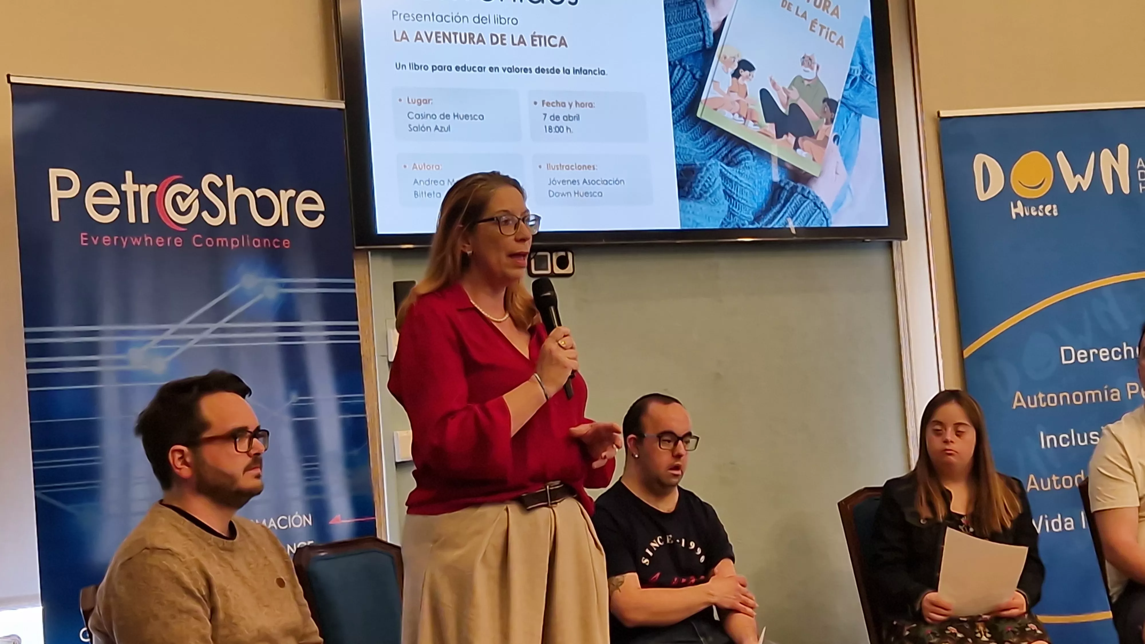 Andrea Moreno. Presentación del libro La aventura de la ética. Foto Myriam Martínez