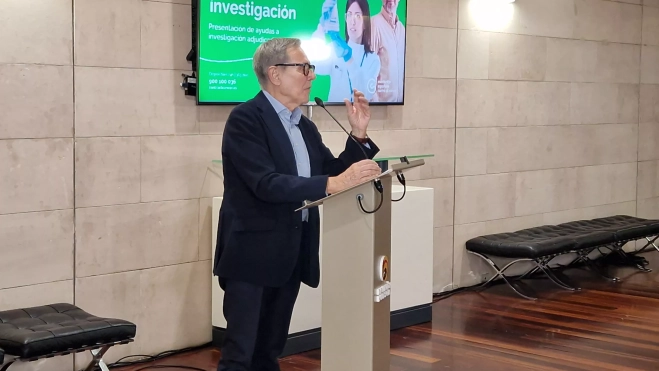 Ramón Reyes. Presentación de tres proyectos de investigación con ayudas de la AECC en Aragón. Foto Myriam Martínez