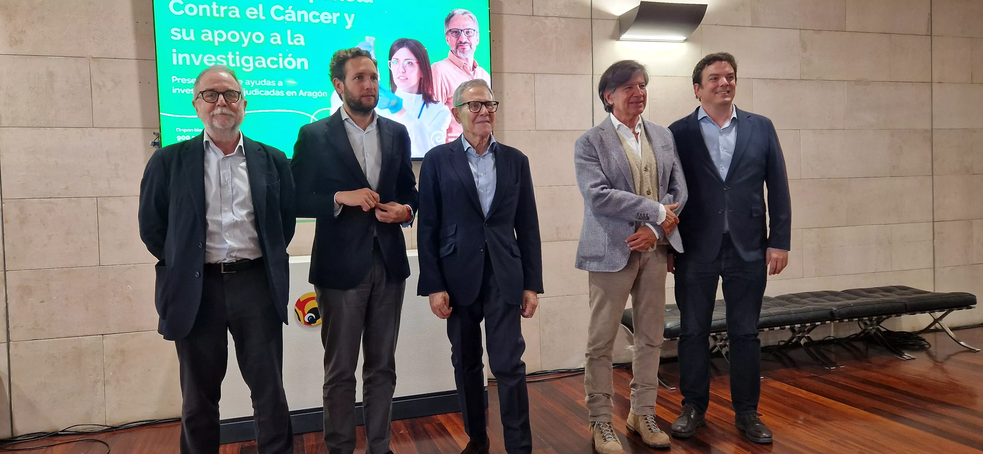 Presentación de tres proyectos de investigación con ayudas de la AECC en Aragón. Foto Myriam Martínez