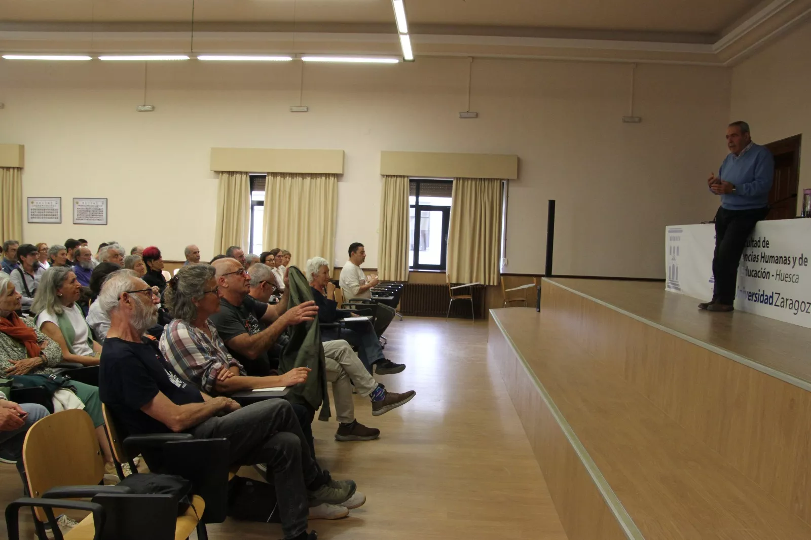  Carlos Taibo en la Facultad de Ciencias Humanas. Foto Carlos Neofato