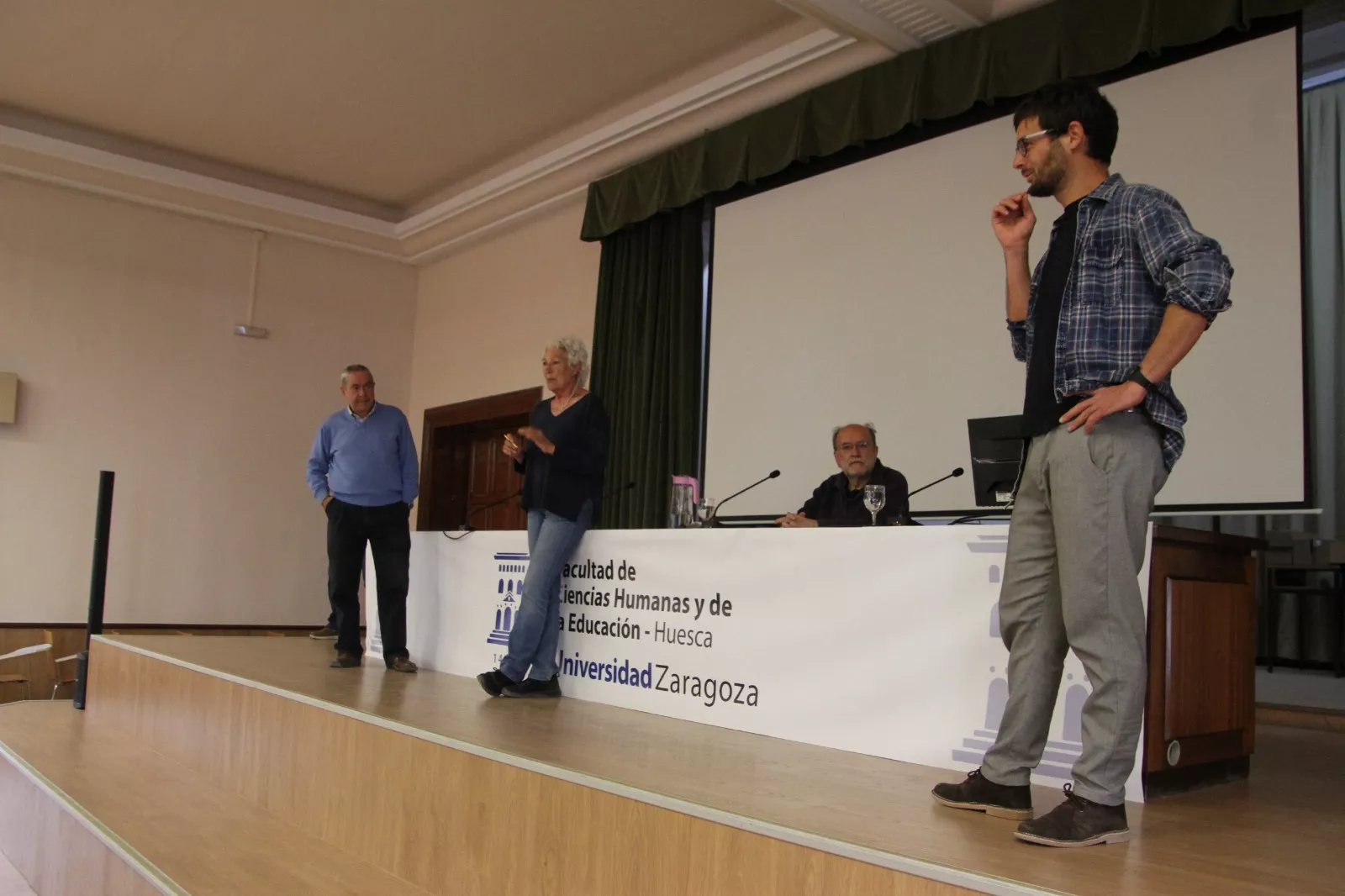  Carlos Taibo en la Facultad de Ciencias Humanas. Foto Carlos Neofato