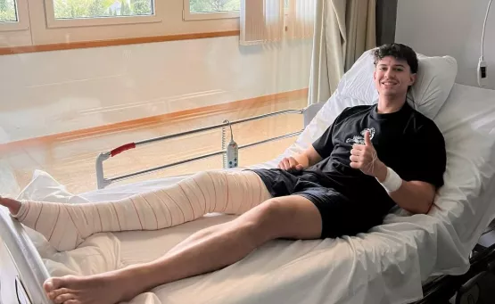 Isma Corraliza (Lobe Huesca), operado con éxito de su rodilla