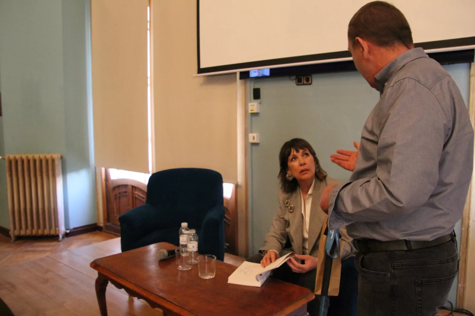 Mabel Lozano en el Casino de Huesca. Foto Carlos Neofato