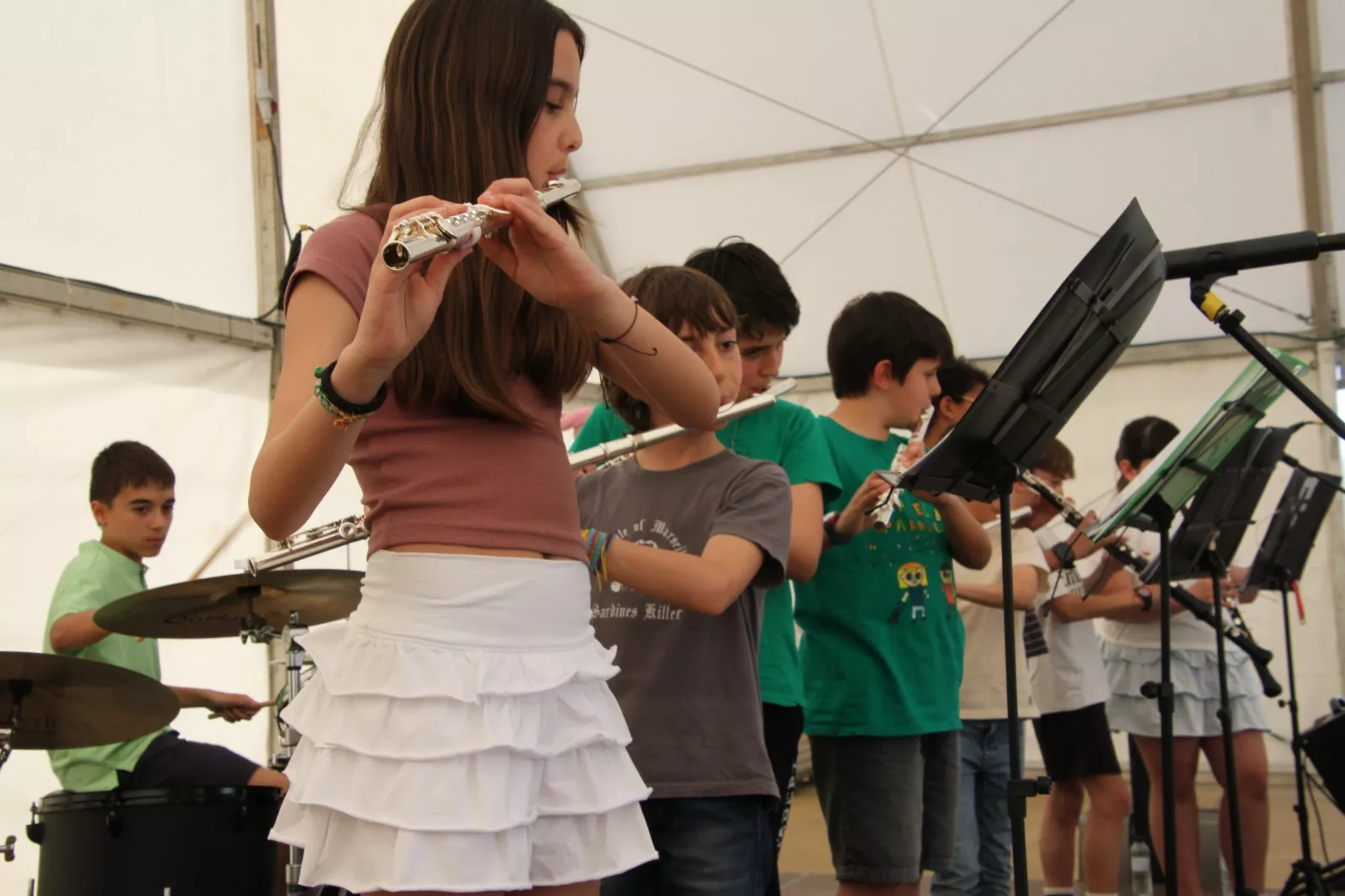 Jazz for Kids en la fiesta de la Escuela Pública en Huesca. Foto Carlos Neofato