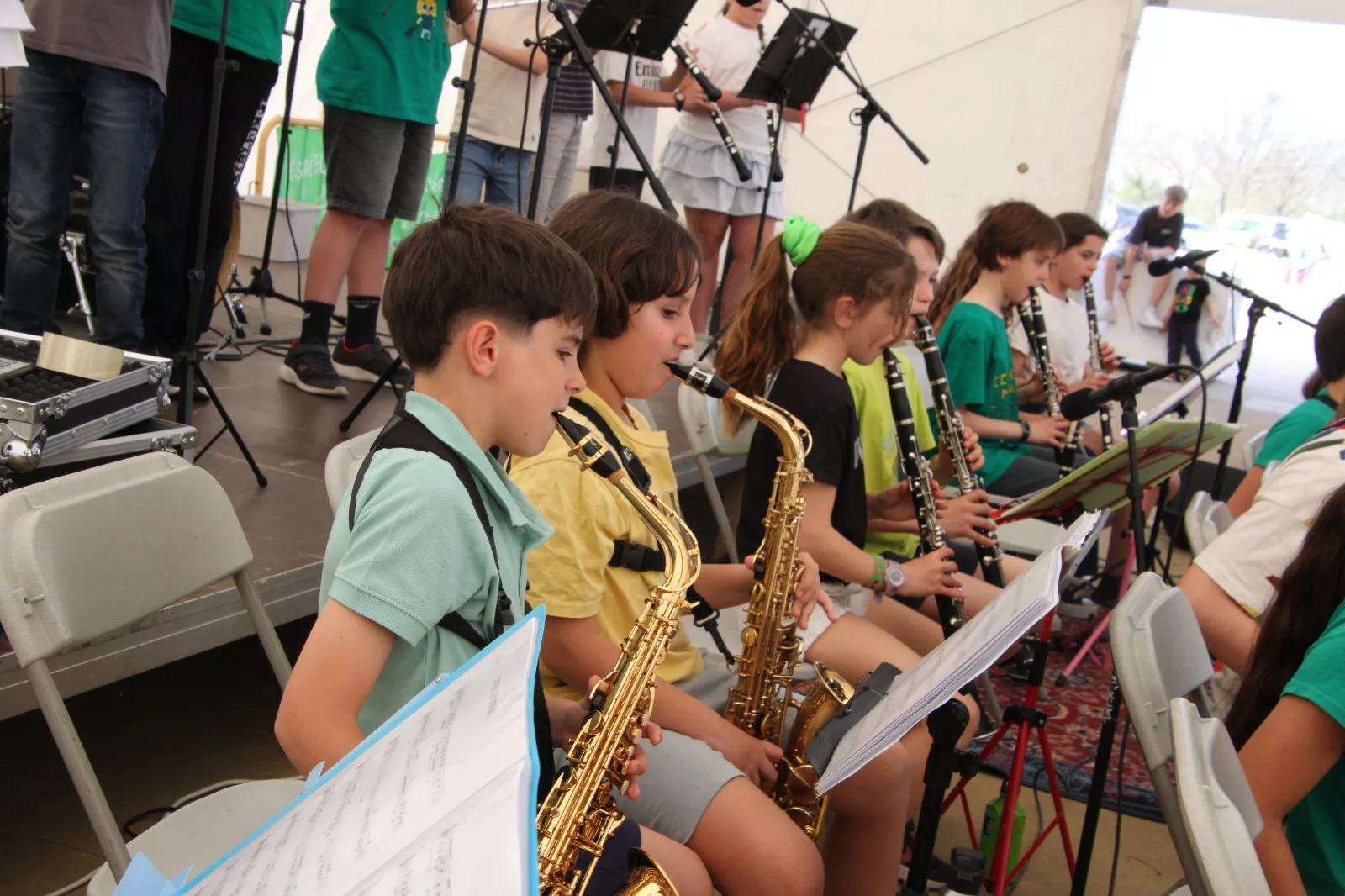 Jazz for Kids en la fiesta de la Escuela Pública en Huesca. Foto Carlos Neofato