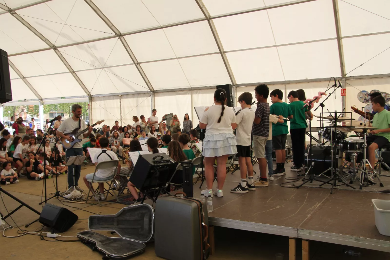 Jazz for Kids en la fiesta de la Escuela Pública en Huesca. Foto Carlos Neofato