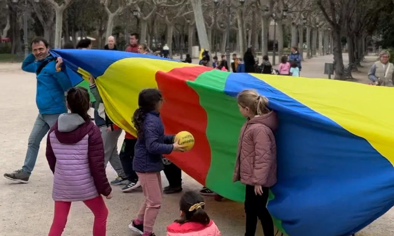 El Día del Juego en la Calle, en el parque Miguel Servet