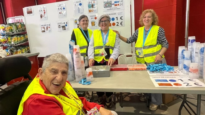 Voluntarias de la Marcha Aspace. Foto Mercedes Manterola