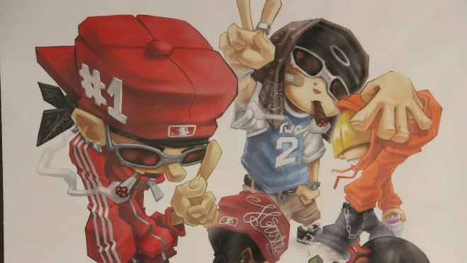 Una de las obras de la exposición VisionWorld-“Mission 2” en Huesca. Foto Carlos Neofato