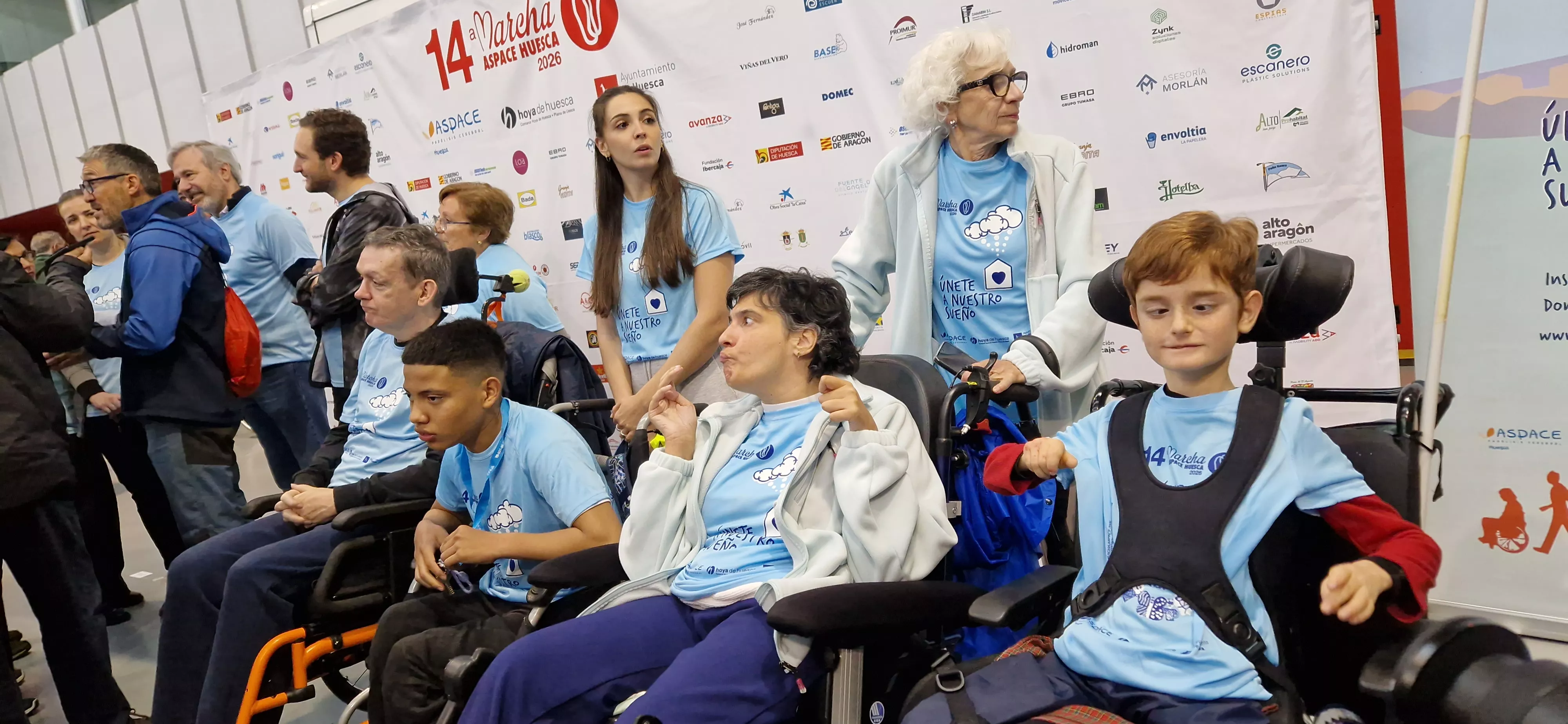 Salida de la 14ª Marcha Aspace Huesca. Foto Myriam Martínez