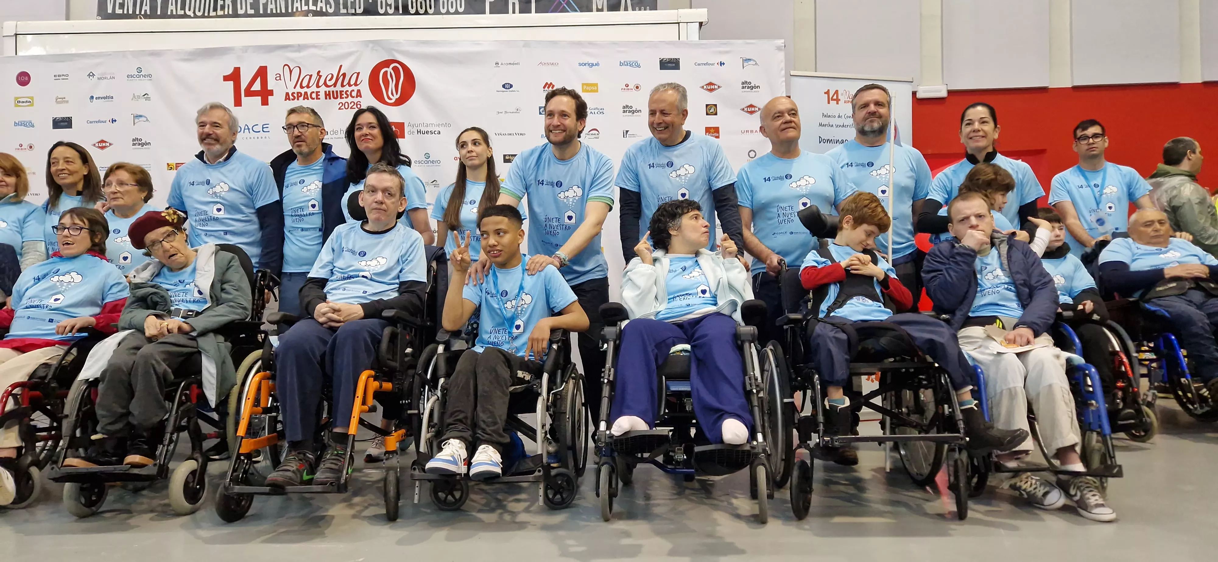 Salida de la 14ª Marcha Aspace Huesca. Foto Myriam Martínez