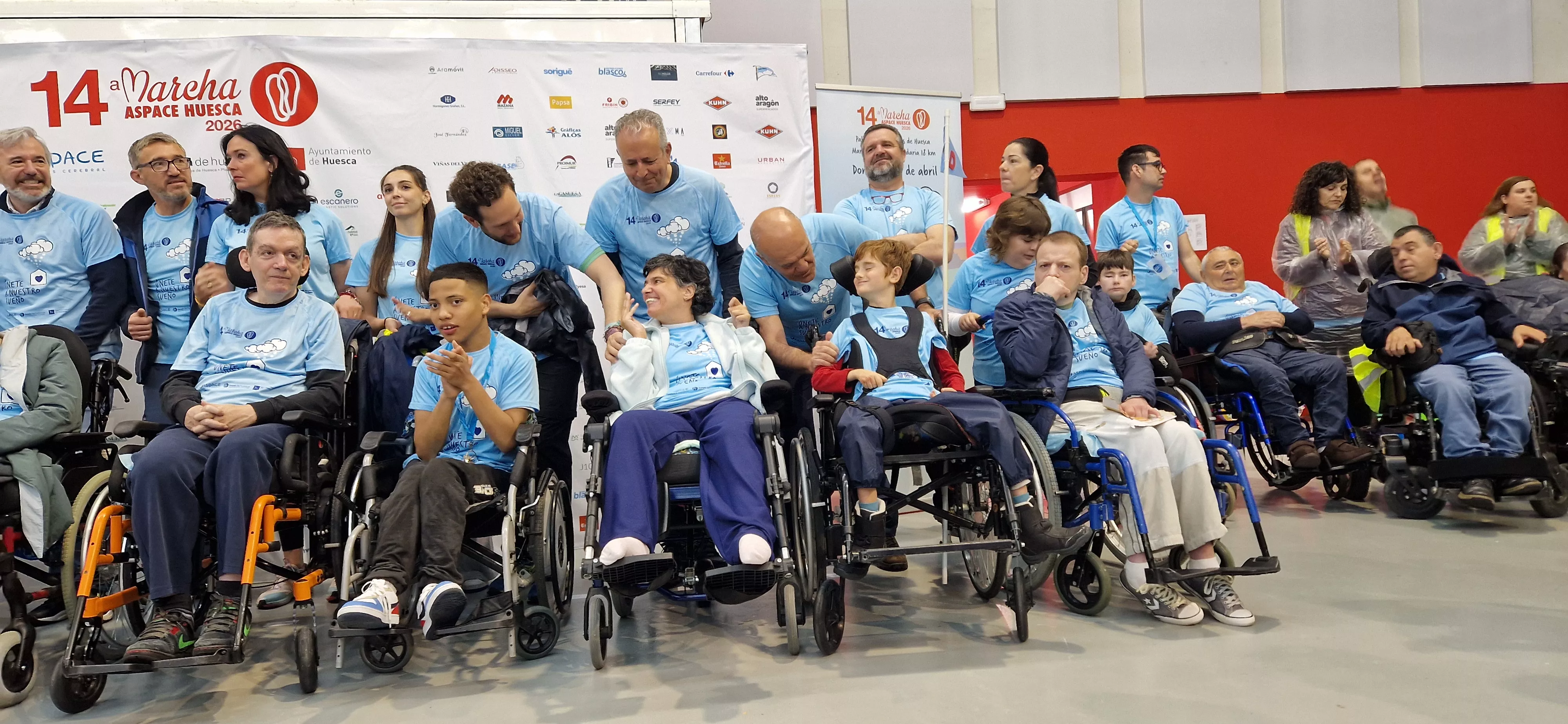 Salida de la 14ª Marcha Aspace Huesca. Foto Myriam Martínez