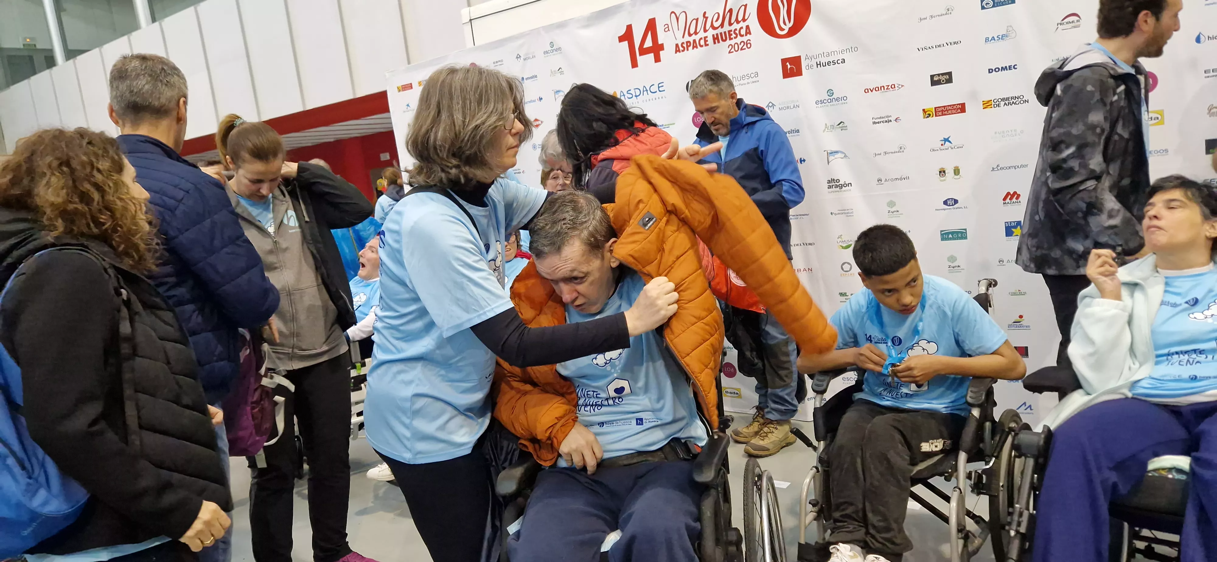 Salida de la 14ª Marcha Aspace Huesca. Foto Myriam Martínez