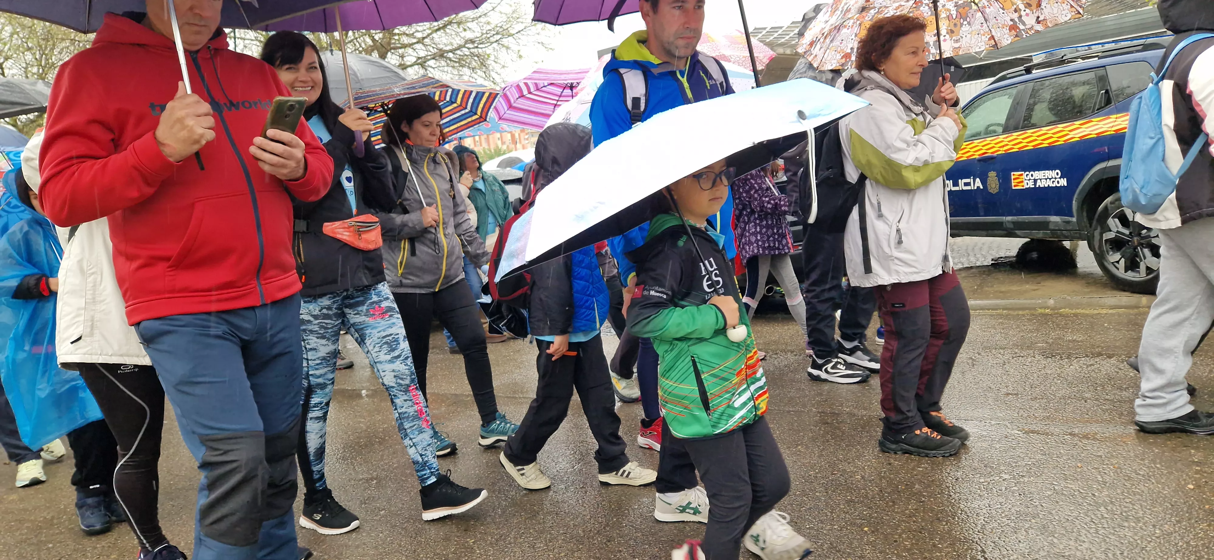 Salida de la 14ª Marcha Aspace Huesca. Foto Myriam Martínez