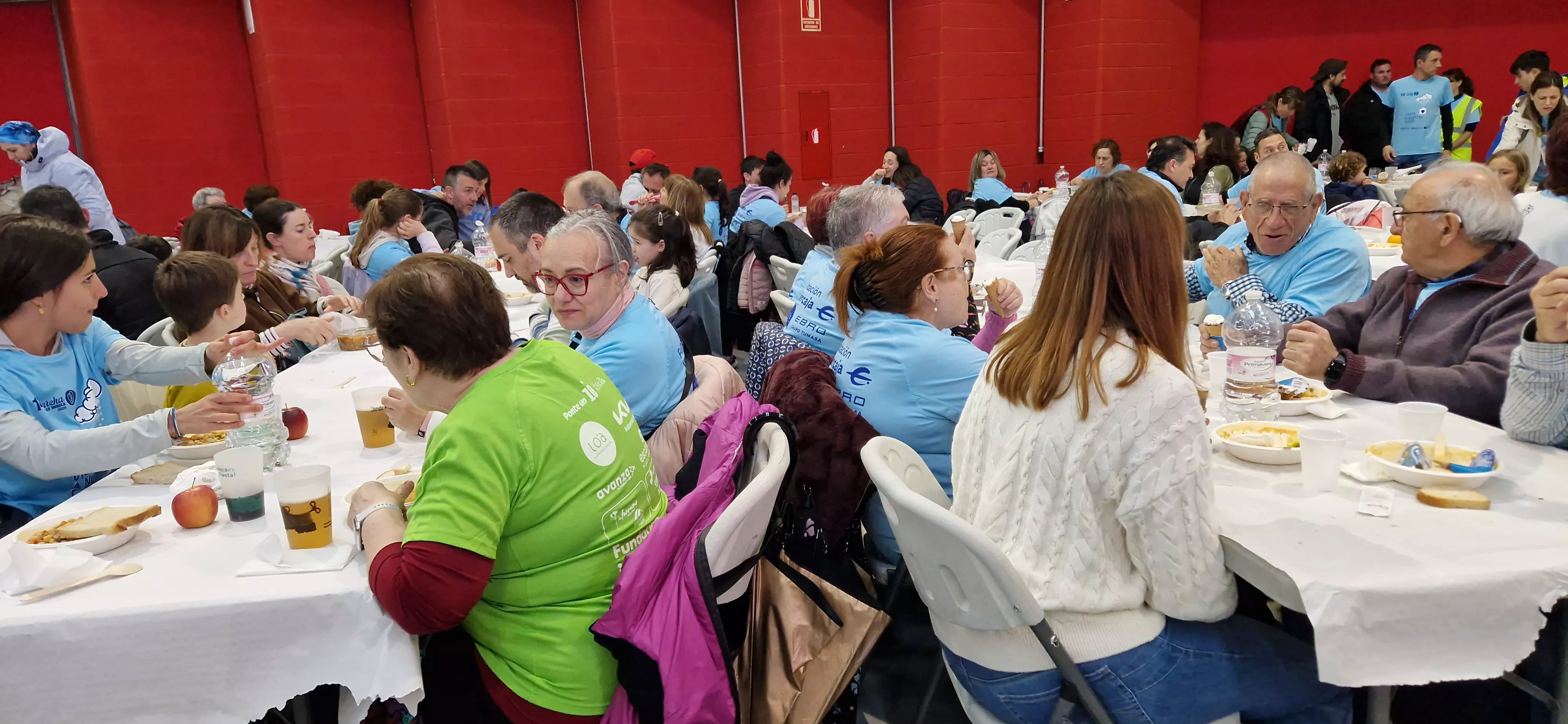 Comida de la 14ª Marcha Aspace. Foto Myriam Martínez