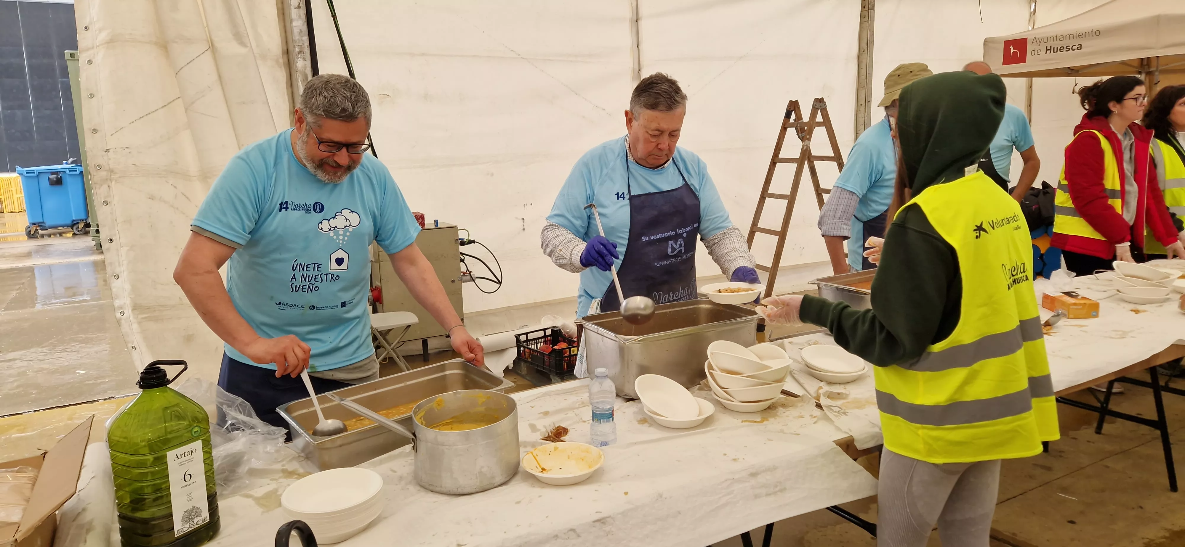 Comida de la 14ª Marcha Aspace. Foto Myriam Martínez