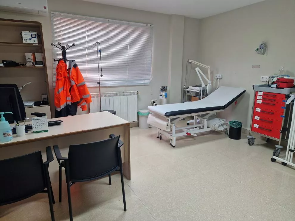 Consulta en un centro de salud rural aragonés. Foto Gobierno de Aragón