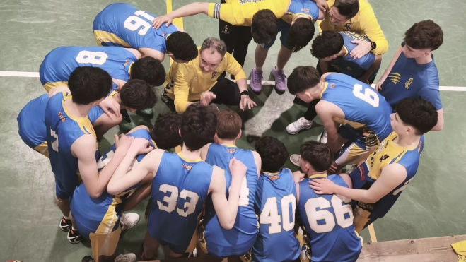 El equipo, concentrado