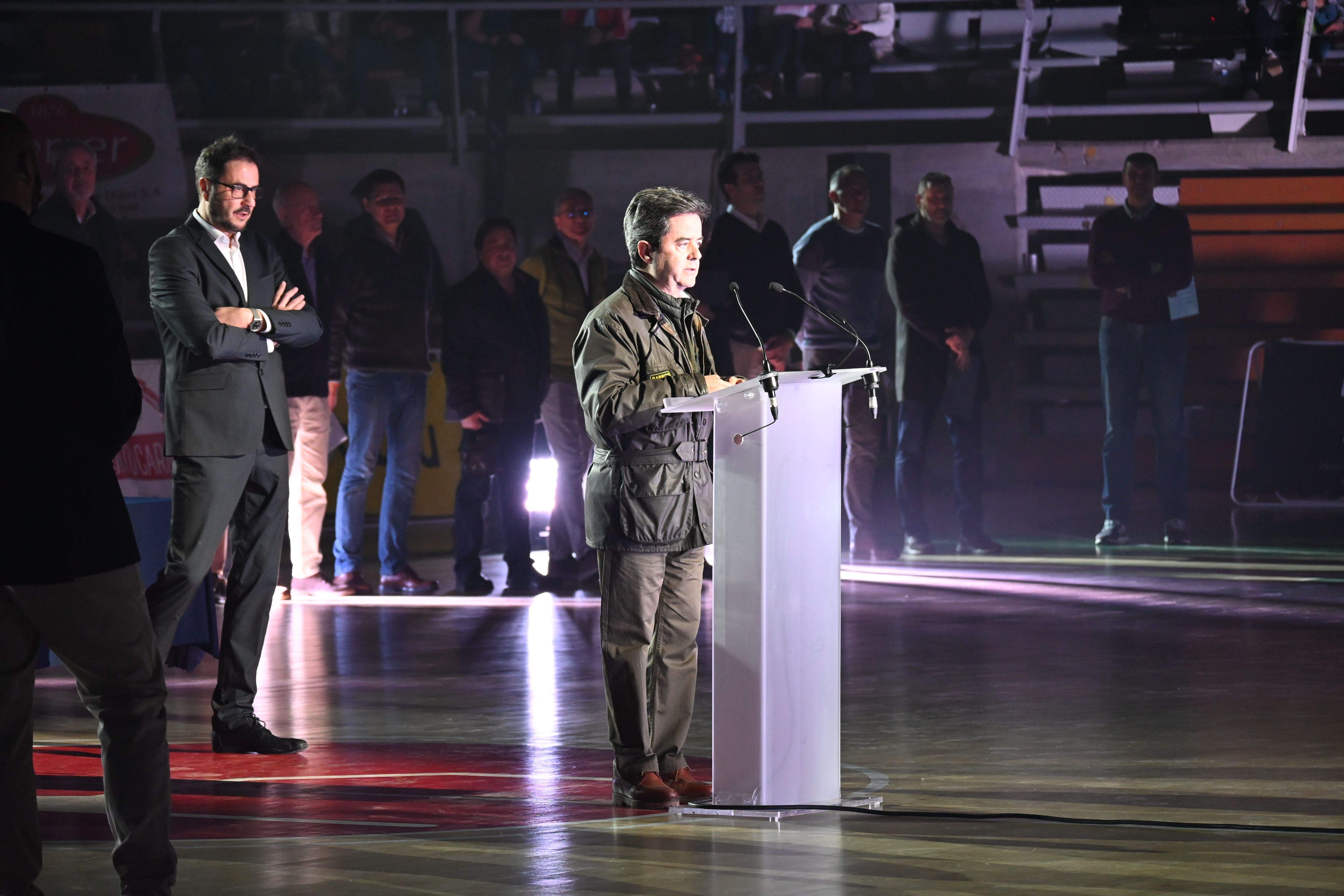 Fiesta en el Palacio de los Deportes de Huesca con La Magia en el recuerdo. Foto Carlos Jalle