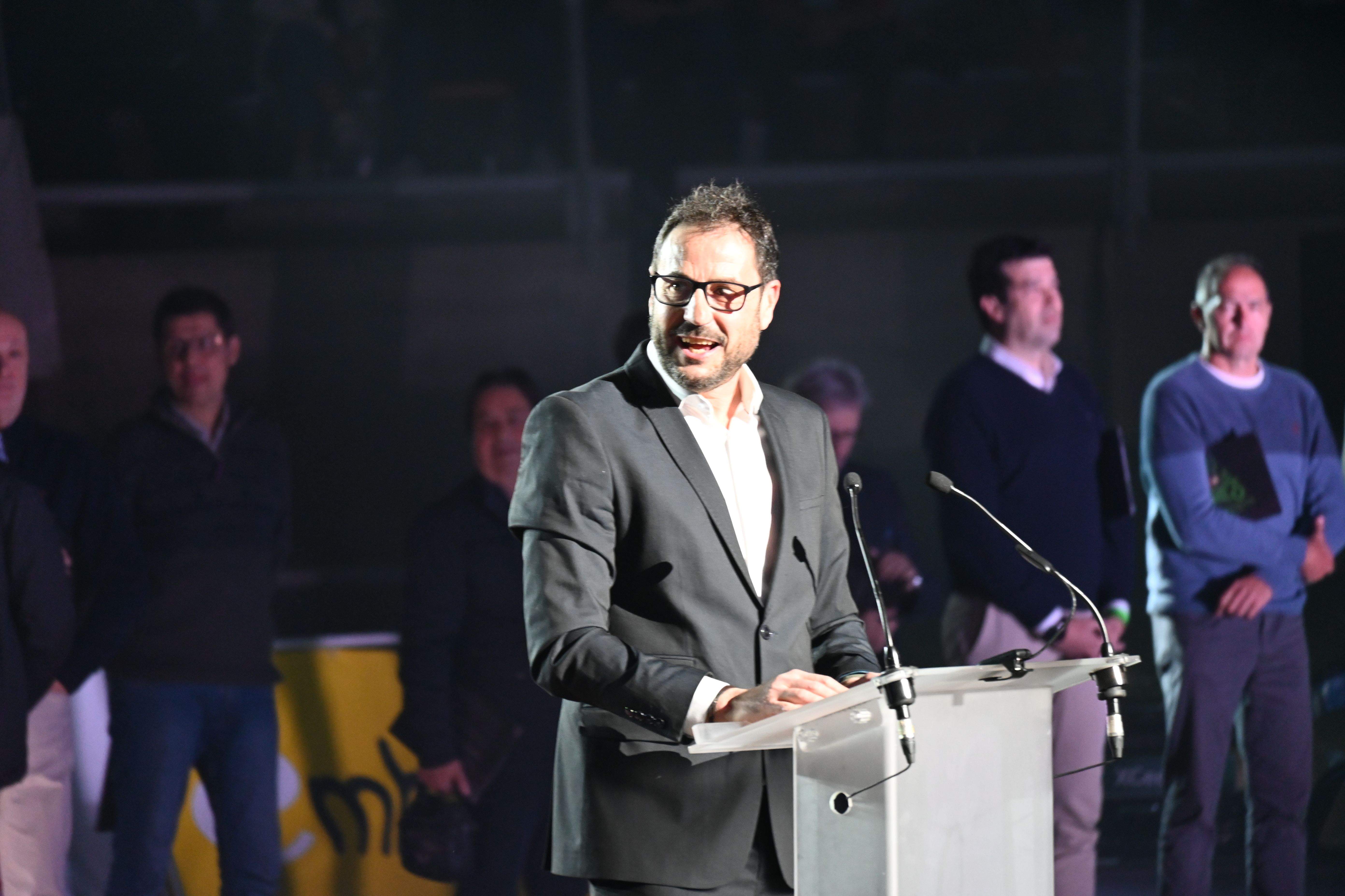 Fiesta en el Palacio de los Deportes de Huesca con La Magia en el recuerdo. Foto Carlos Jalle
