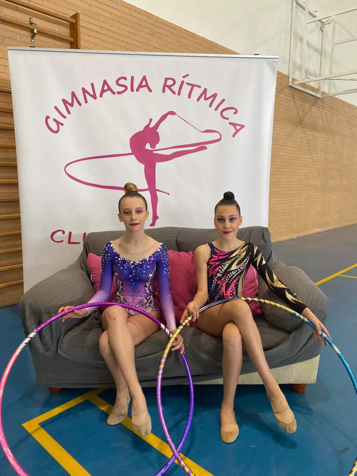 Gimnastas y podios del Club 2000 Barbastro 