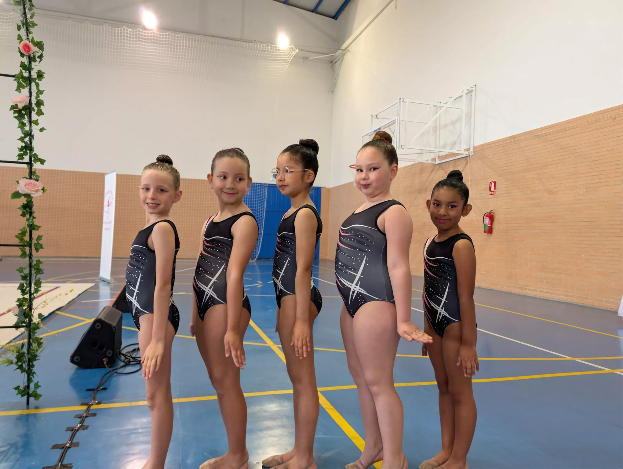 Gimnastas y podios de Espacio Rítmica 