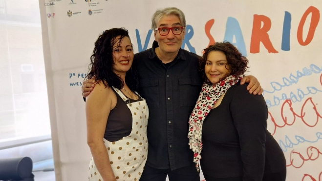 Alexia Ocarino, Kike Lera y Lía Pérez. Foto Myriam Martínez