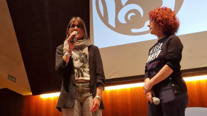 Laura Castán y Elena Gómez Zazurca. Foto Myriam Martínez 