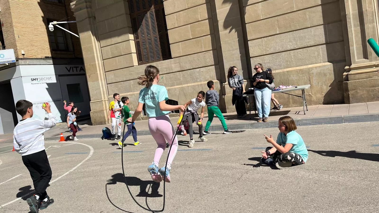 Celebración en Huesca del Día del Juego en la Calle. Foto Mercedes Manterola