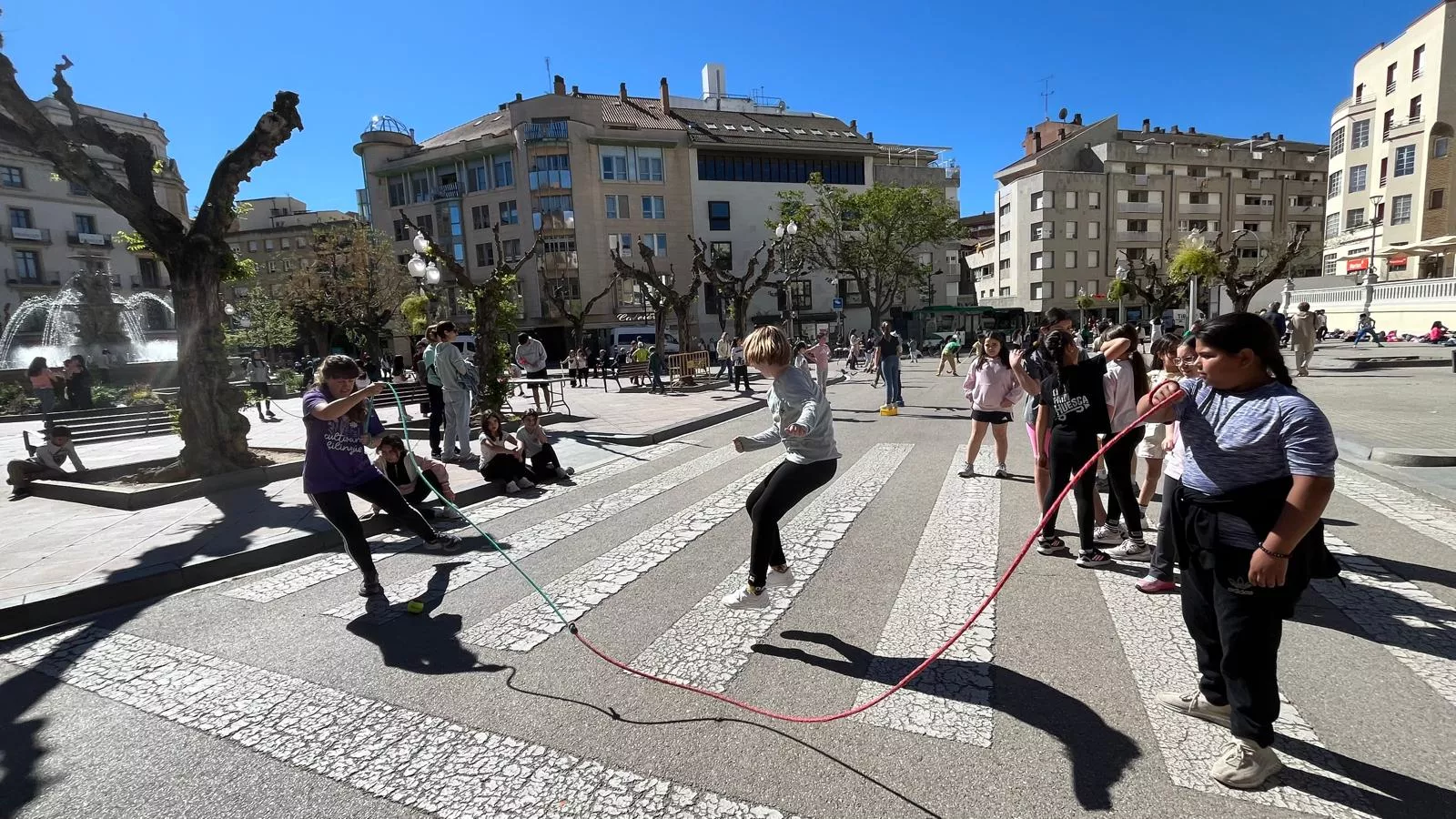 Celebración en Huesca del Día del Juego en la Calle. Foto Mercedes Manterola