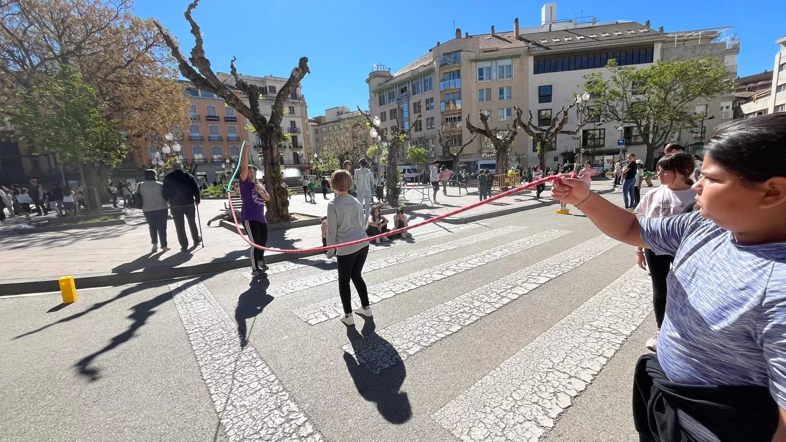 Celebración en Huesca del Día del Juego en la Calle. Foto Mercedes Manterola