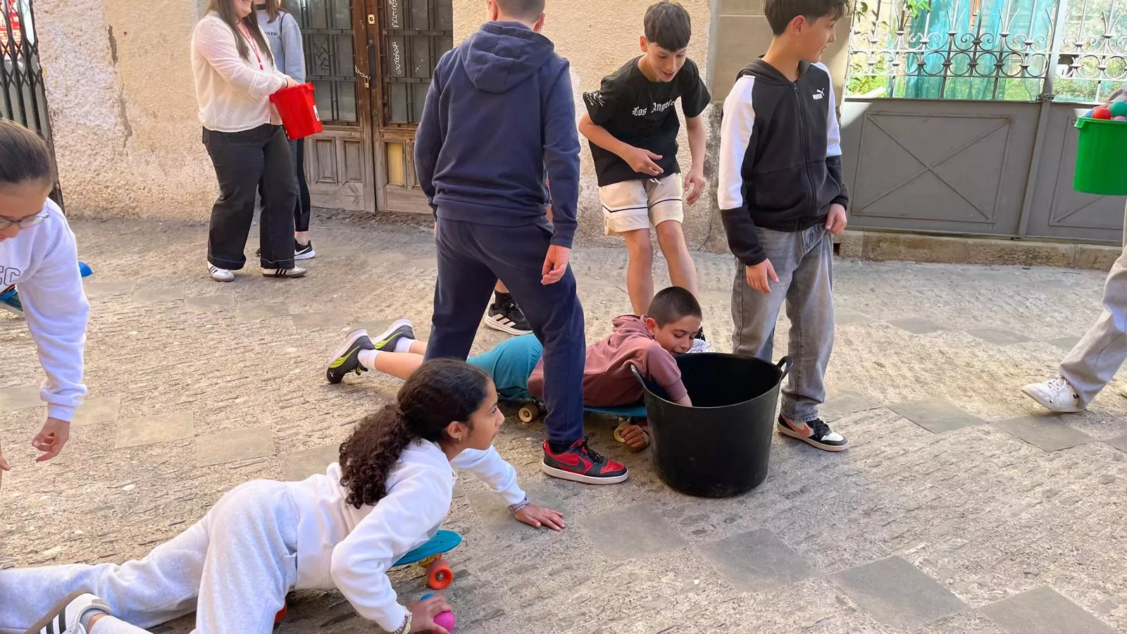 Celebración en Huesca del Día del Juego en la Calle. Foto Mercedes Manterola