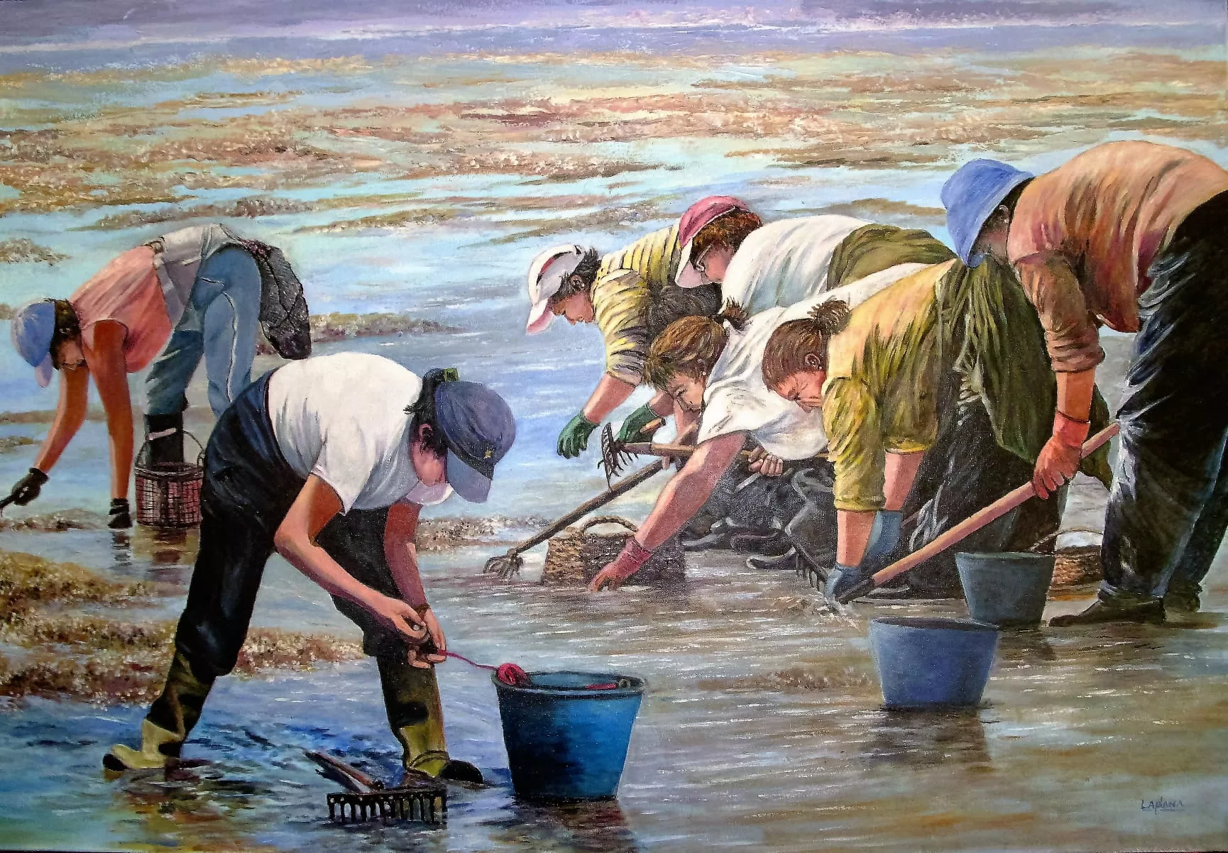 Homenaje a Chonín Laplana en la Escuela de Arte y parte de su producción pictórica