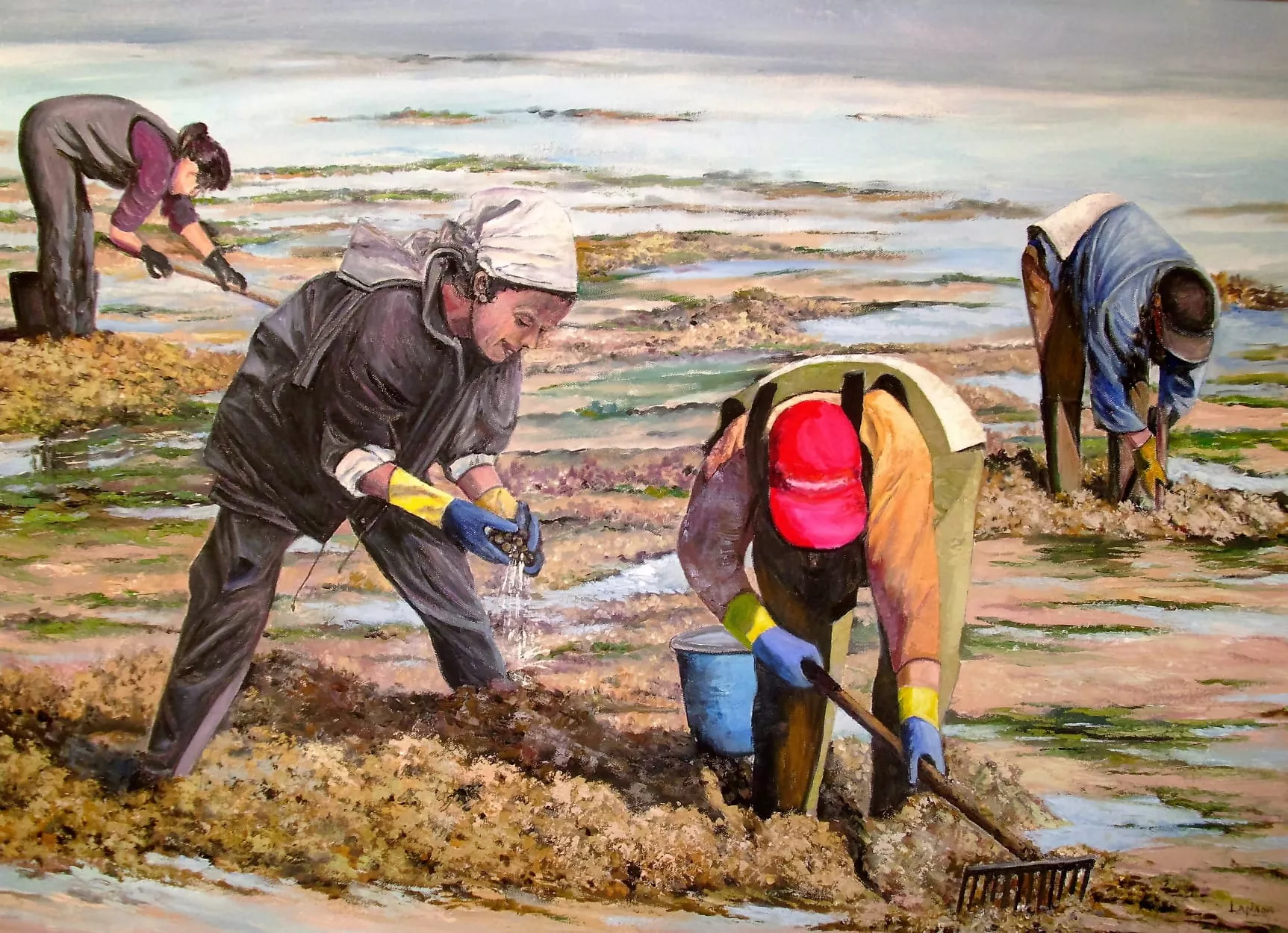 Homenaje a Chonín Laplana en la Escuela de Arte y parte de su producción pictórica