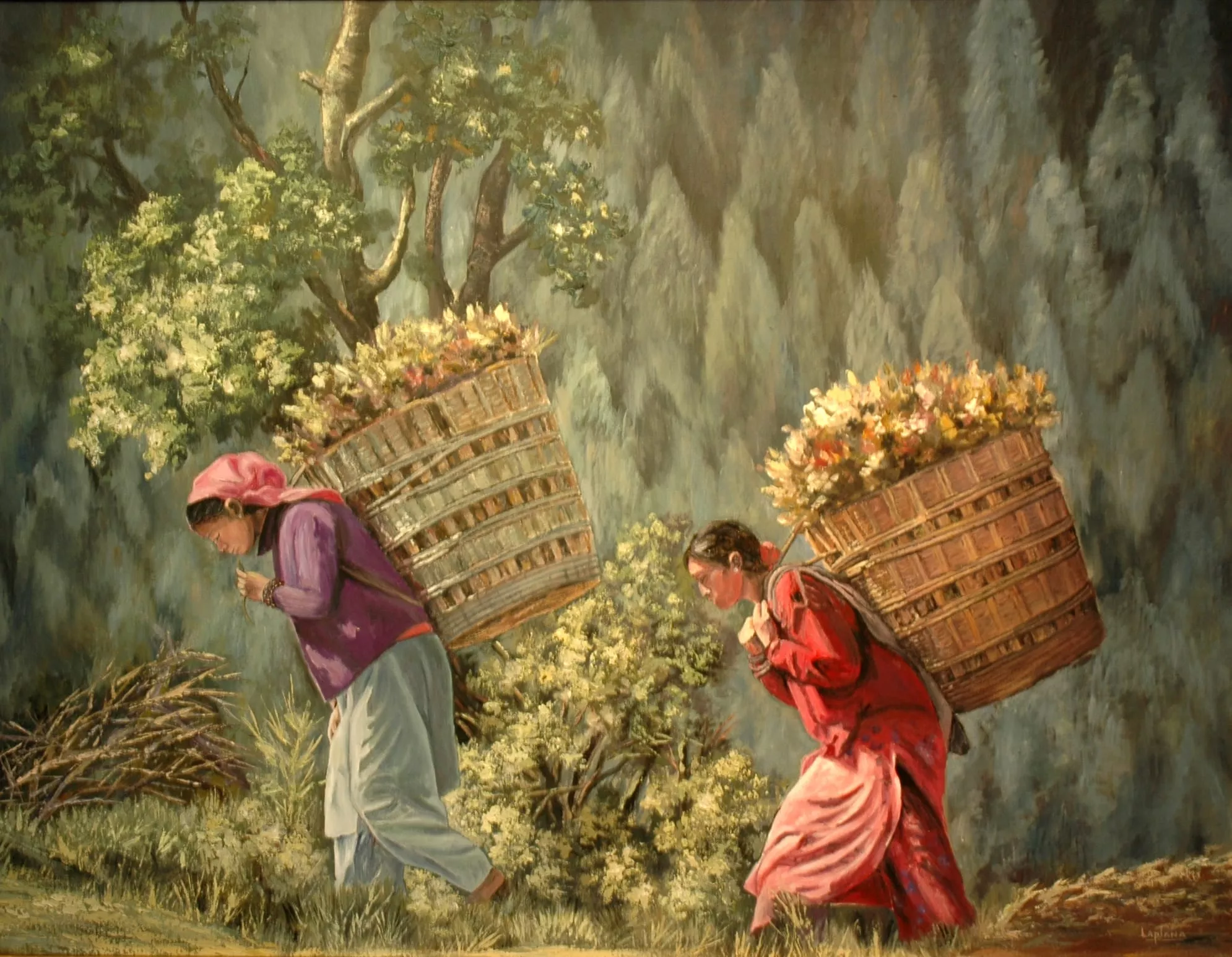 Homenaje a Chonín Laplana en la Escuela de Arte y parte de su producción pictórica