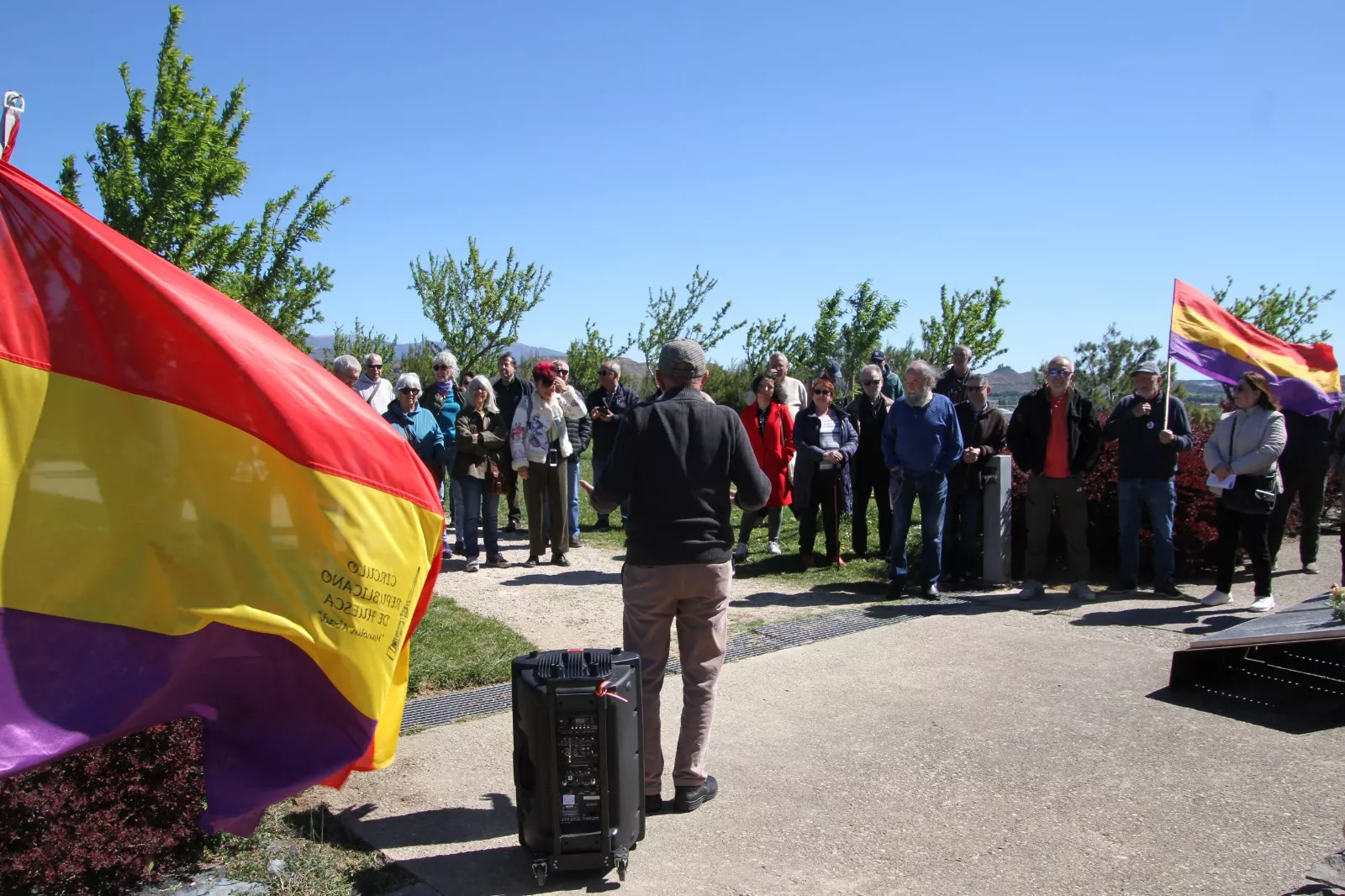 Actos celebrados por el CRMAHU el 14 de abril. Foto Carlos Neofato
