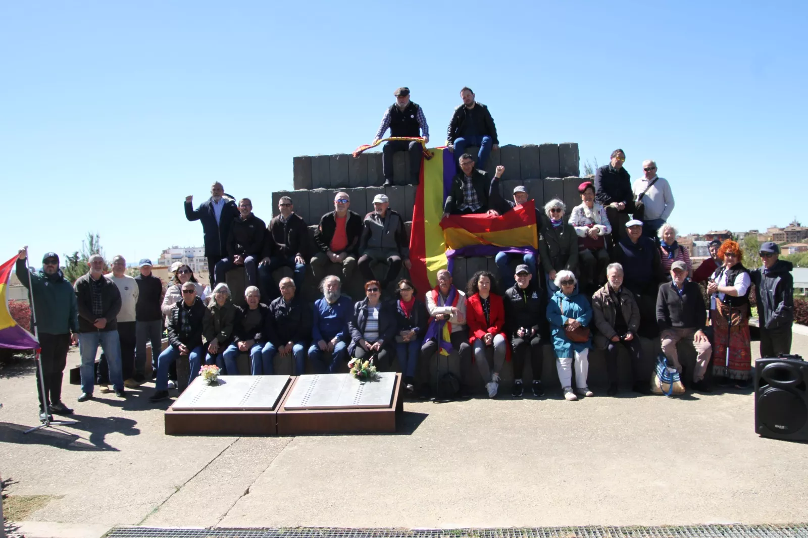 Actos celebrados por el CRMAHU el 14 de abril. Foto Carlos Neofato