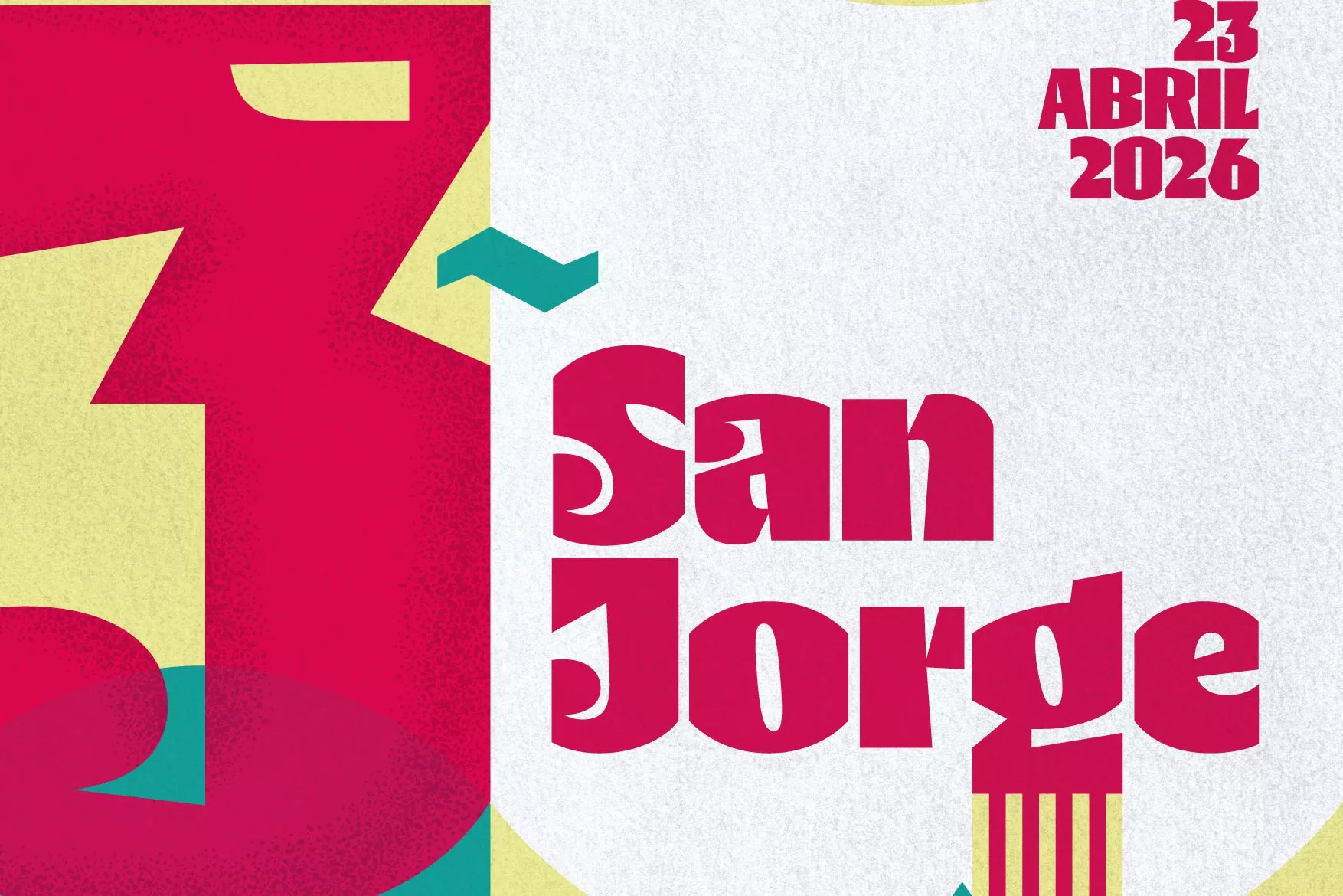 Cartel del Día de Aragón en Huesca