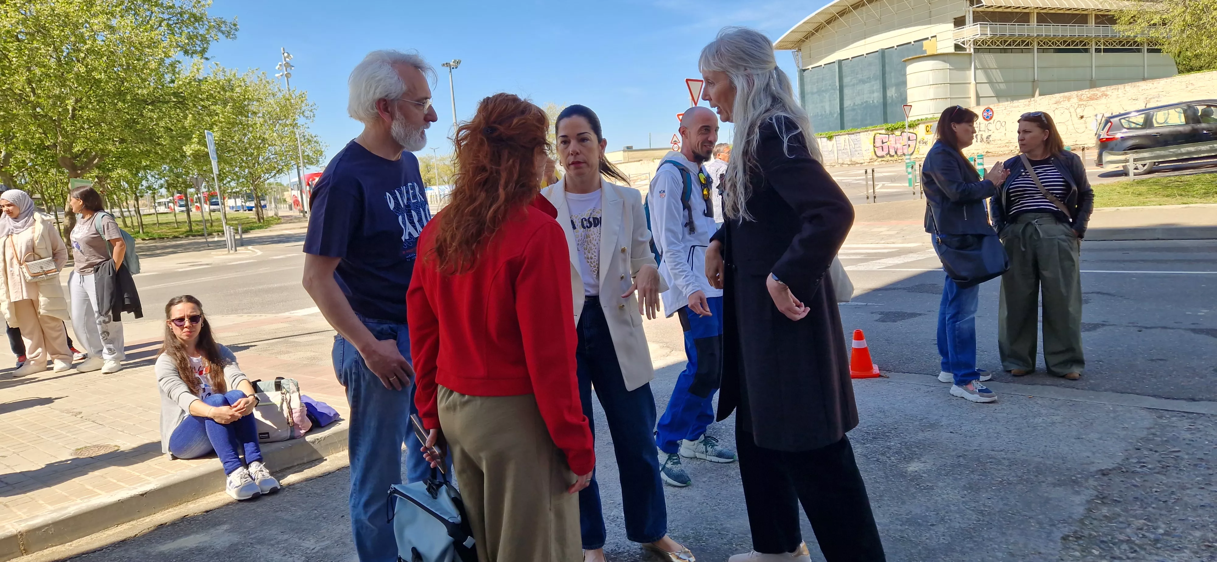 Inauguración del mural de Tere Sempere en Diversario. Foto Myriam Martínez