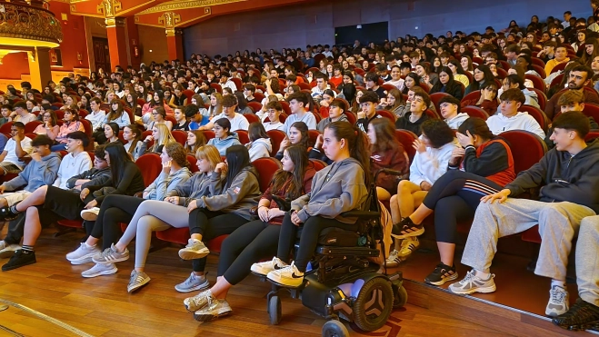 "El estigma del silencio" se ha proyectado para estudiantes de Secundaria. Foto Myriam Martínez
