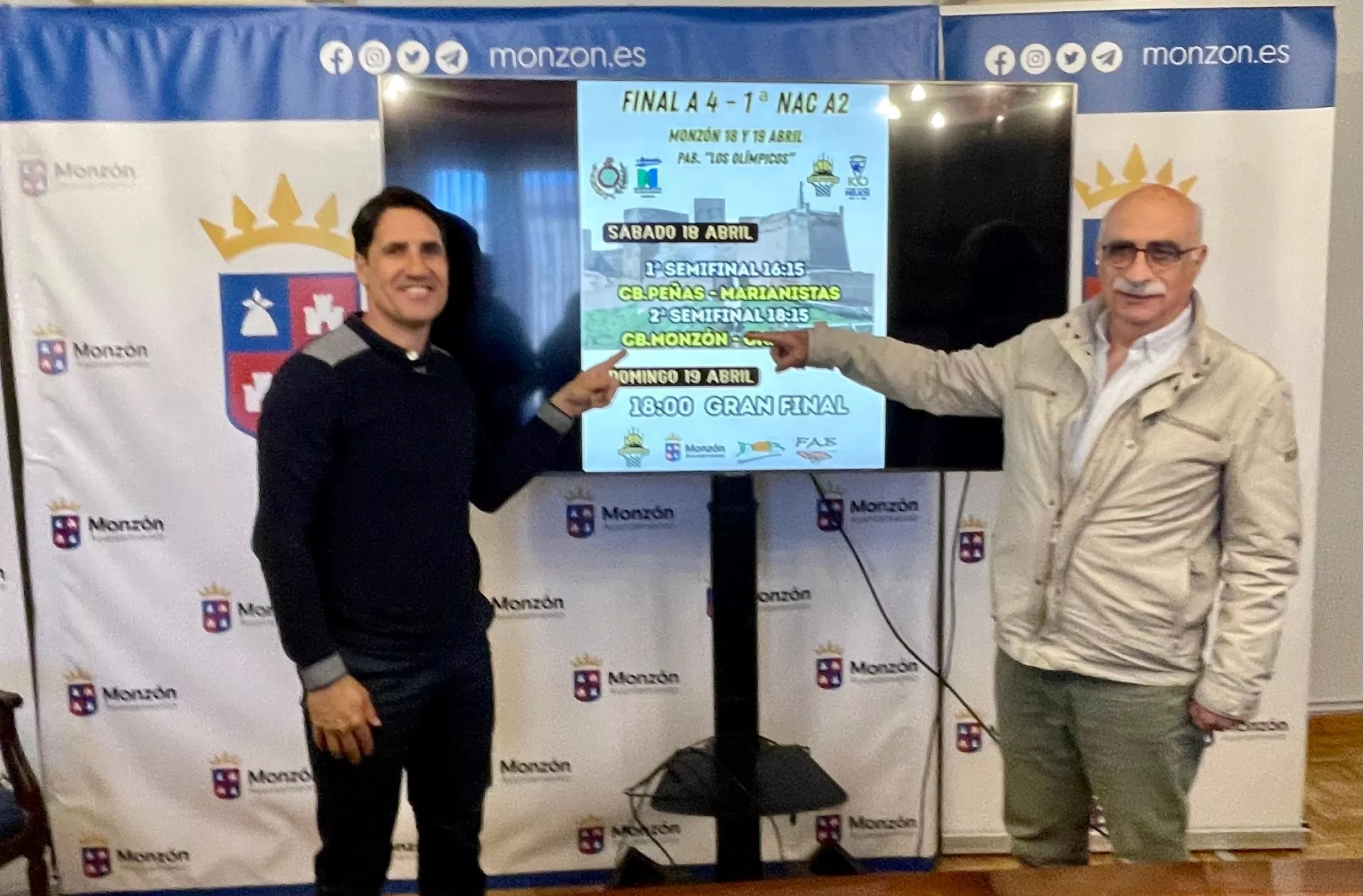 Eliseo Martín y Guillermo Uguet, en la presentación del torneo.