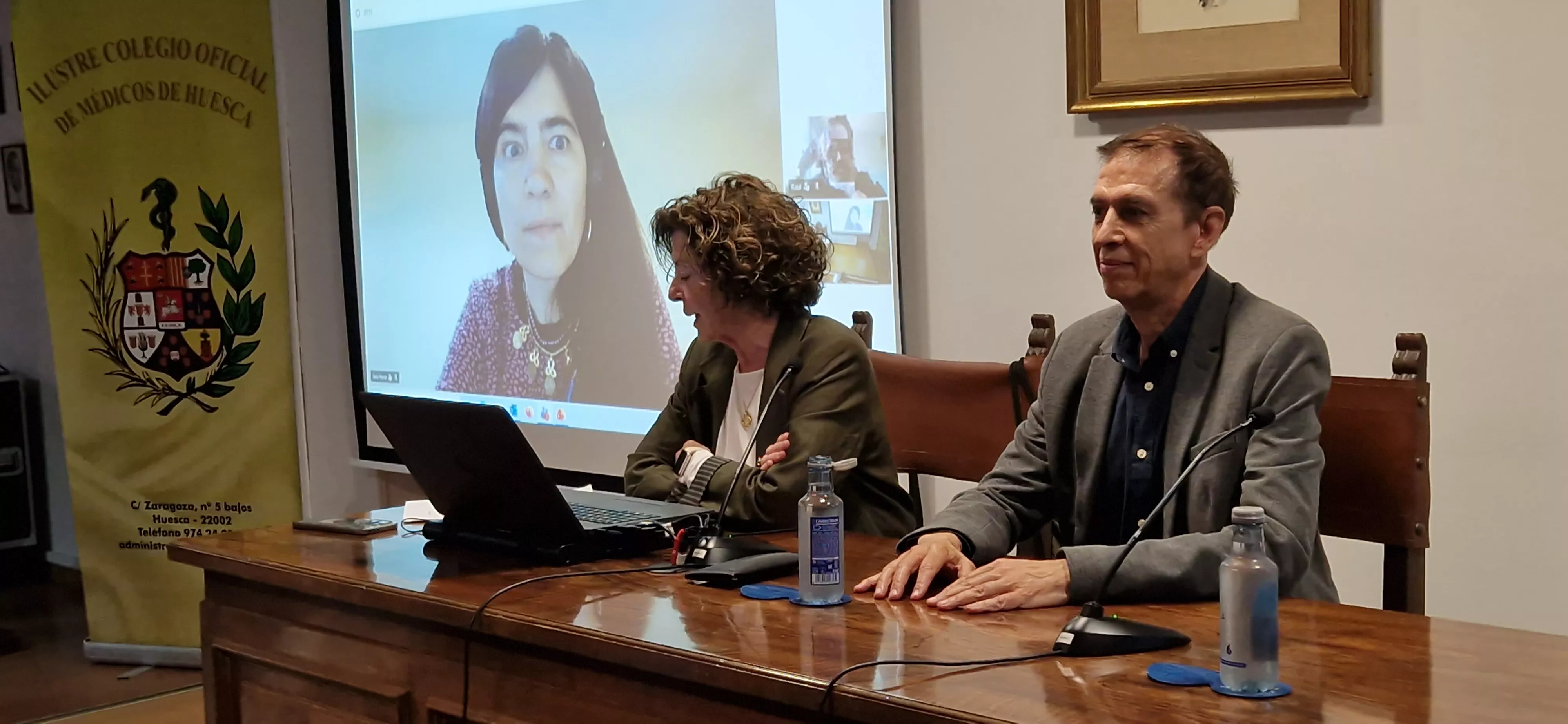 Jara Henar y Ricardo Angora alertan del colapso sanitario y social de los países en guerra. Foto Myriam Martínez