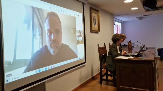 En primer término, Raúl Incertis, desde Valencia.Foto Myriam Martínez