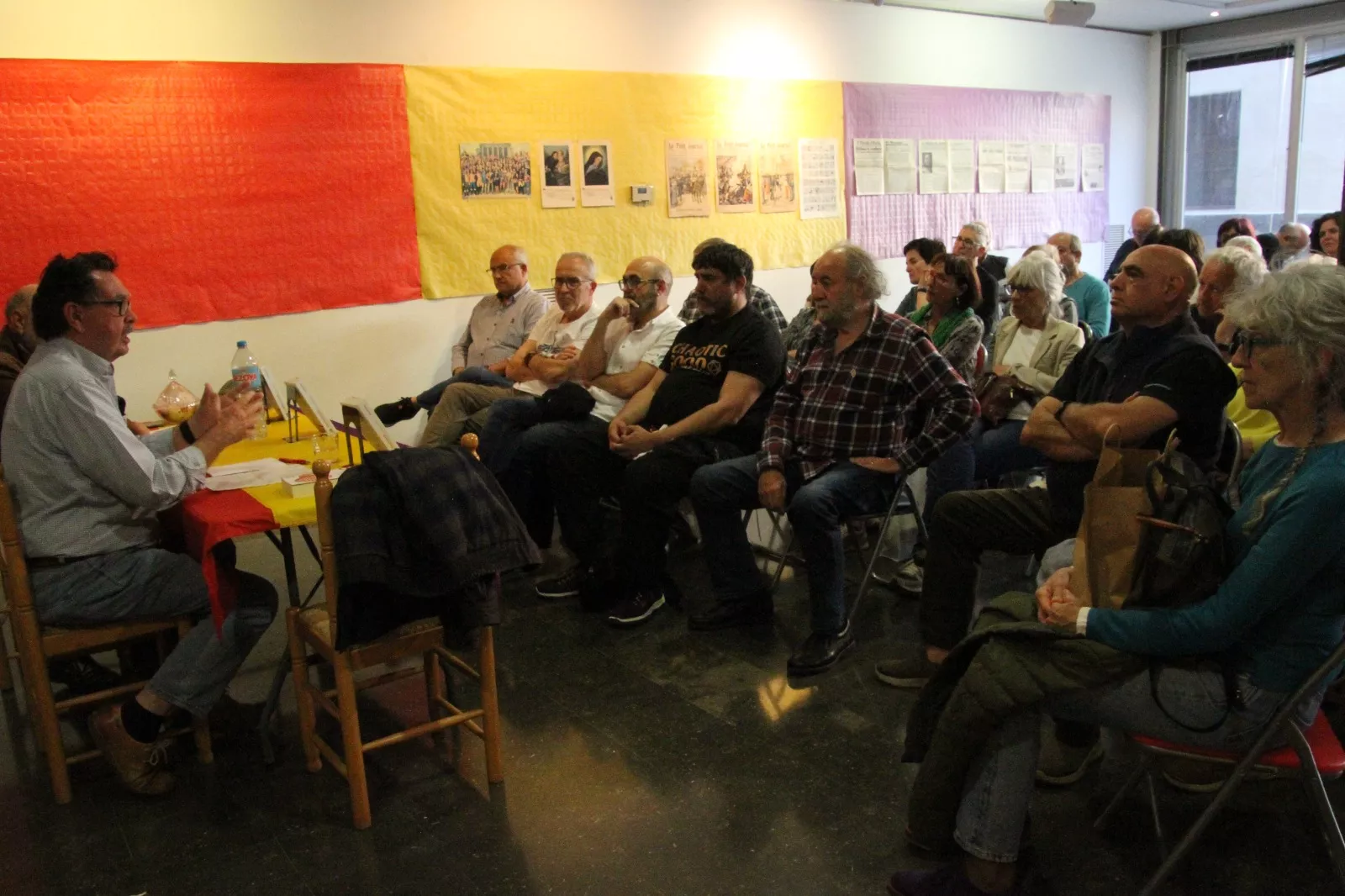Pedro Barragán en las Jornadas Culturales del CRMAHU. Foto Carlos Neofato